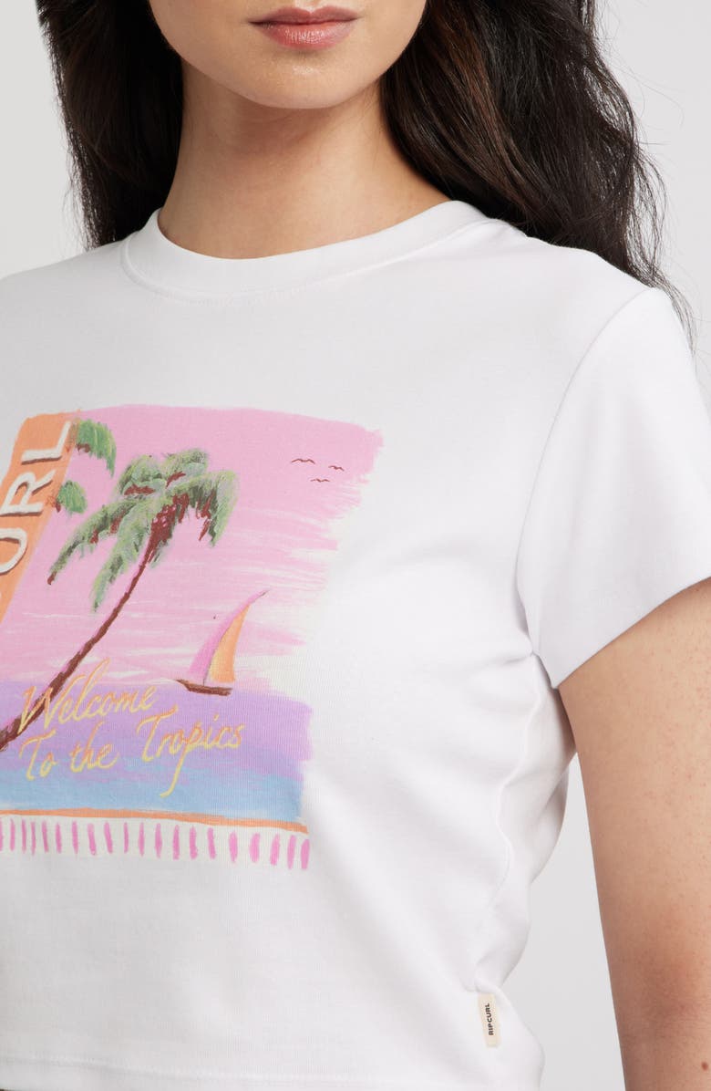 Rip Curl Topanga Canyon Baby Tee, Alternate, color, White