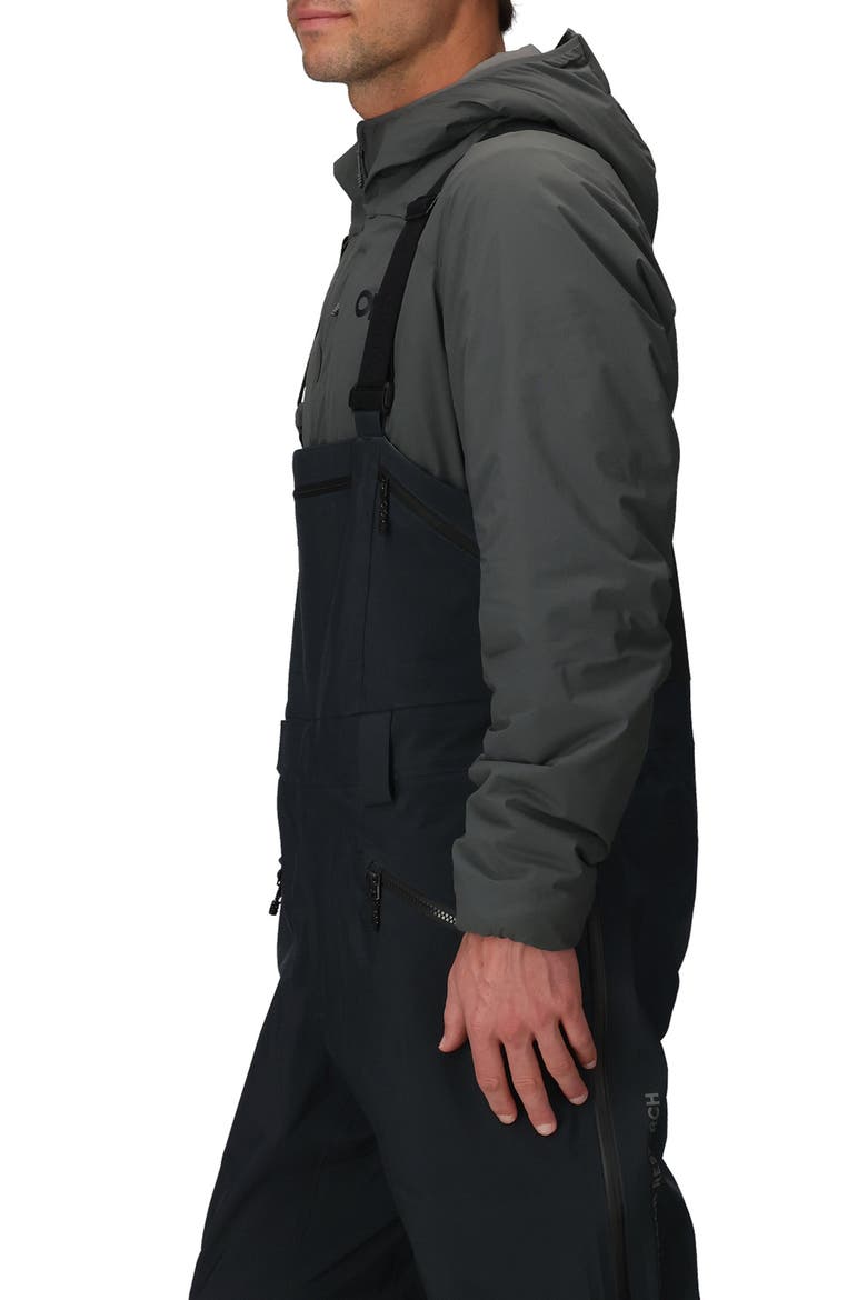 Hemispheres Team Waterproof Ski Bibs, Alternate, color, BLACK