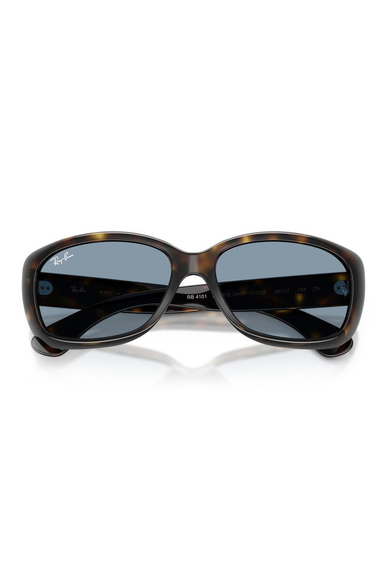 Jackie Ohh 58mm Cat Eye Sunglasses, Alternate, color, LIGHT HAVANA / BLUE