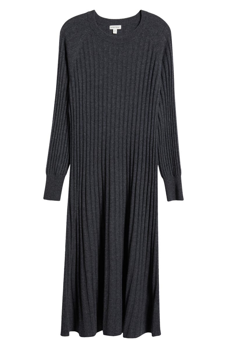 Nordstrom Long Sleeve Wool & Cashmere Sweater Dress, Alternate, color,