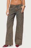 EDIKTED Ace Relaxed Low Rise Straight Leg Jeans