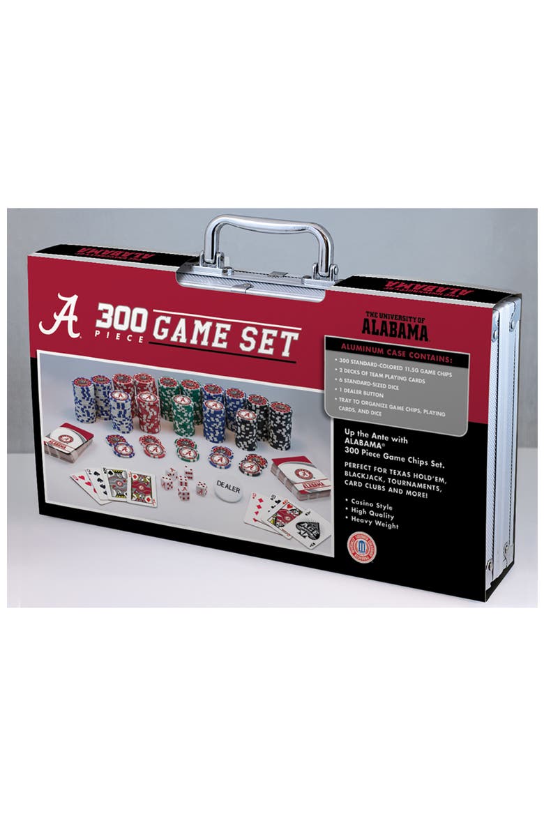 Alabama Crimson Tide 300 Piece Poker Set, Alternate, color, Multicolor
