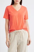 Eileen Fisher Easy V-Neck Organic Cotton T-Shirt