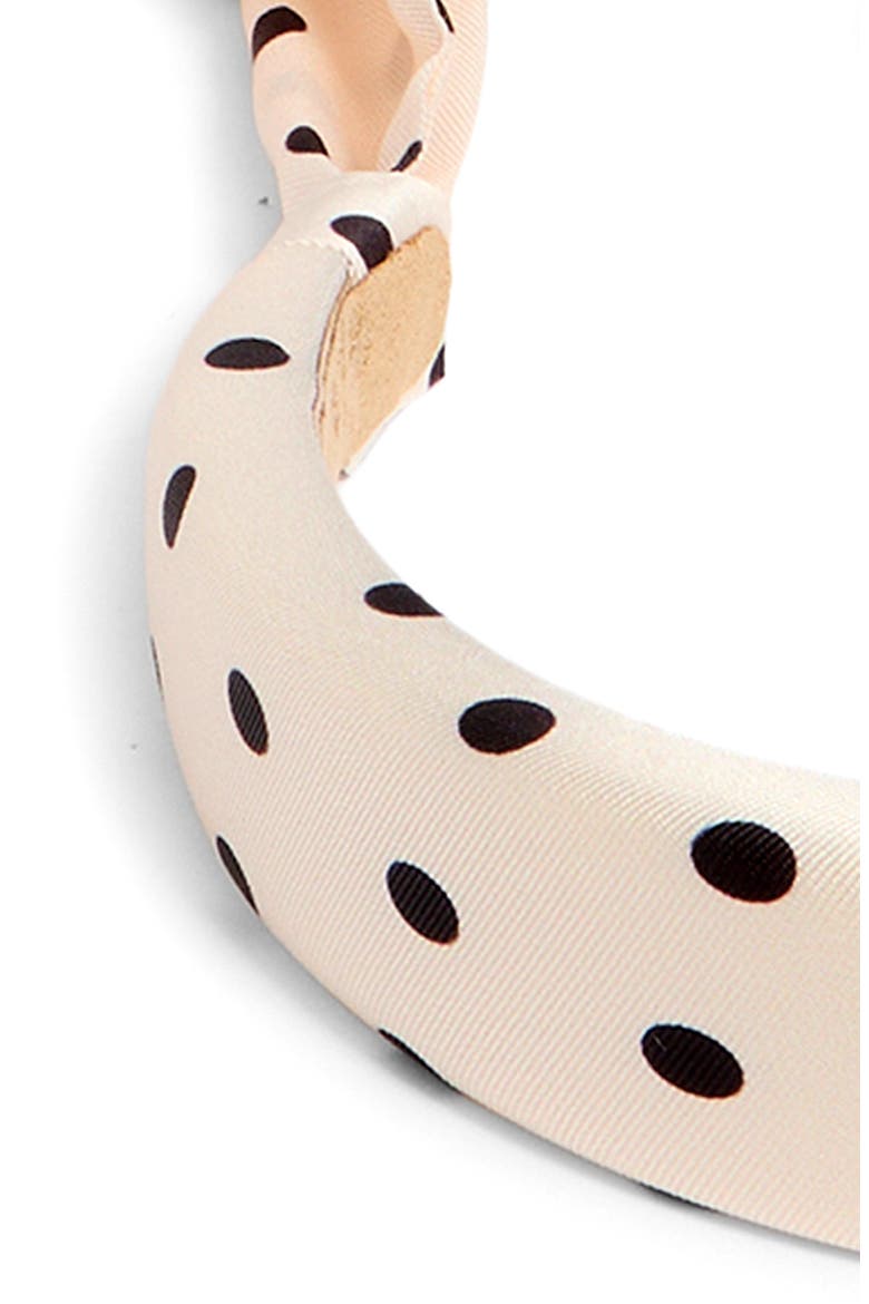 Josie Headband, Alternate, color, CREAM/ BLACK