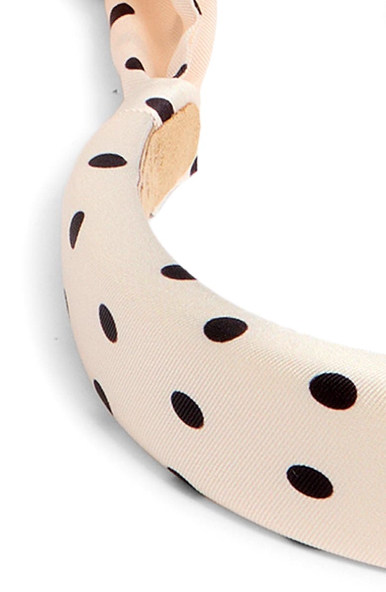 L. Erickson Josie Headband, Alternate, color, Cream/ Black