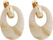 Panacea Two-Tone Link Hoop Earrings