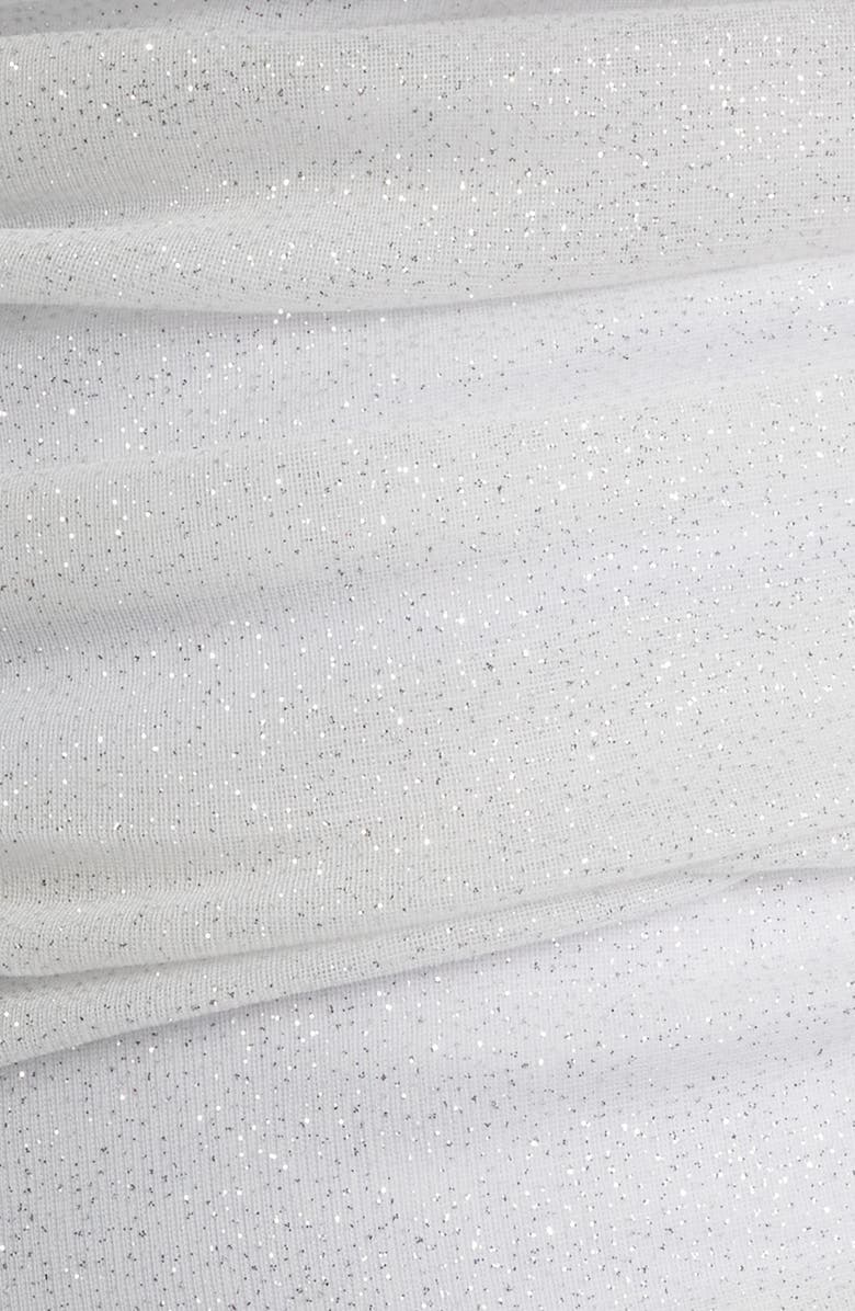 Jump Apparel Glitter Ruffle One-Shoulder Minidress, Alternate, color, 