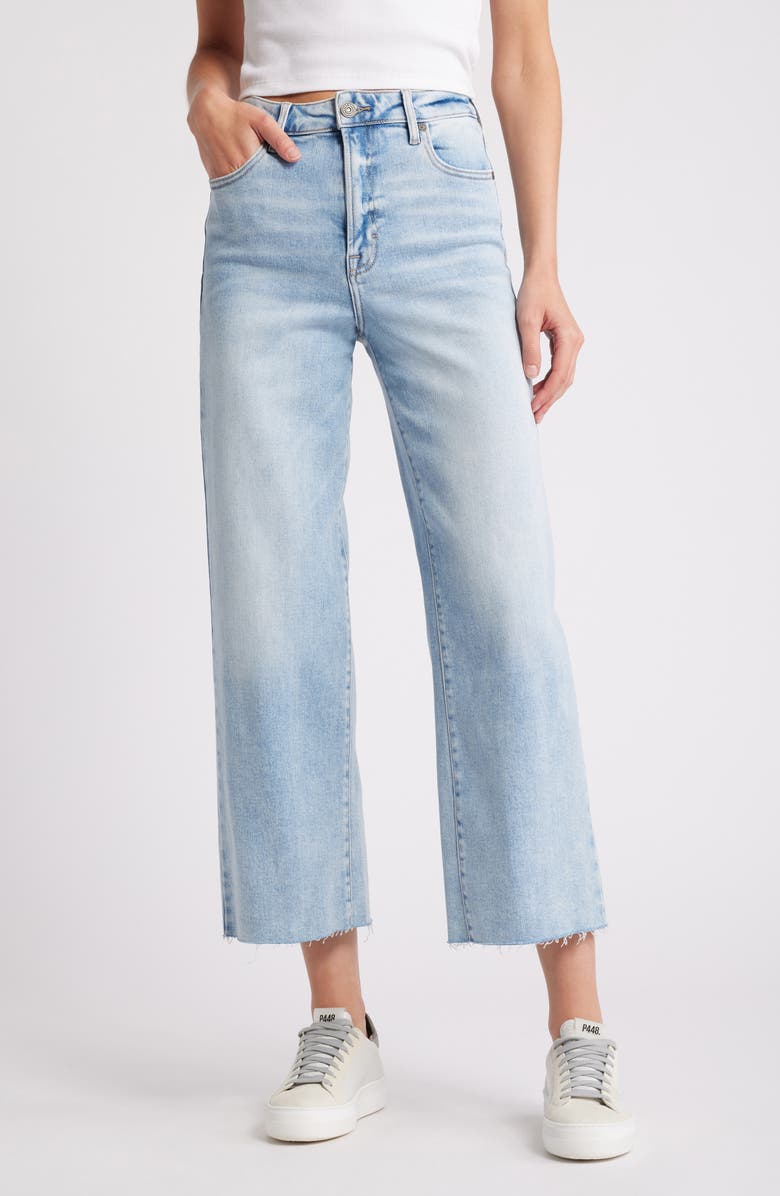 HIDDEN JEANS Clean Wide Leg Jeans, Main, color, Light Wash