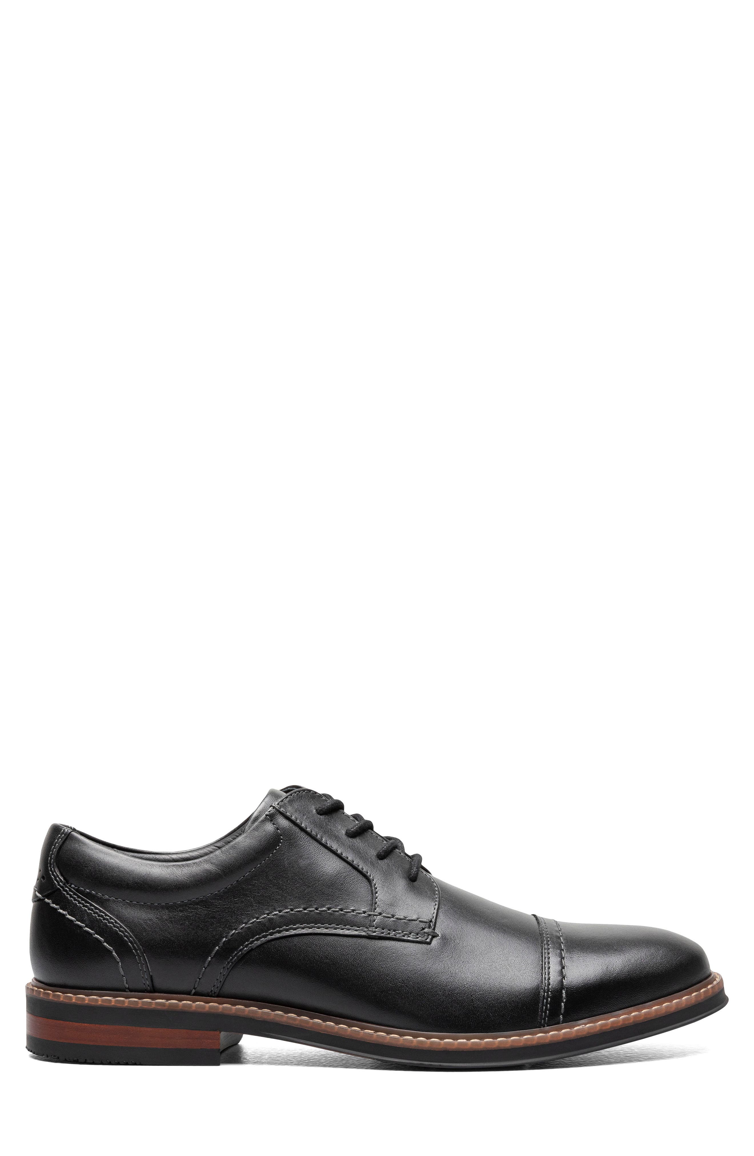 NUNN BUSH Calderone Cap Toe Derby - Wide Width Available, Alternate, color, Black