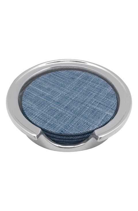 Faux Grasscloth Signature Coaster Set