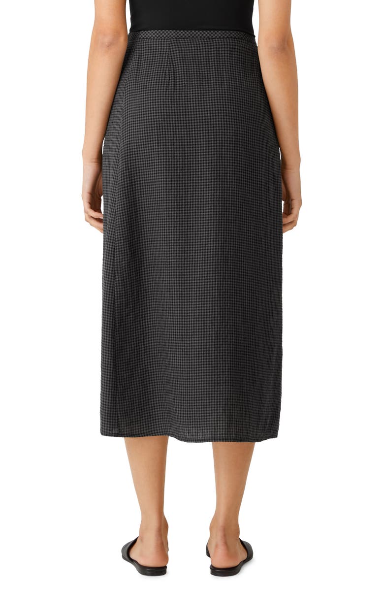 Eileen Fisher Organic Linen Wrap Midi Skirt, Alternate, color, 