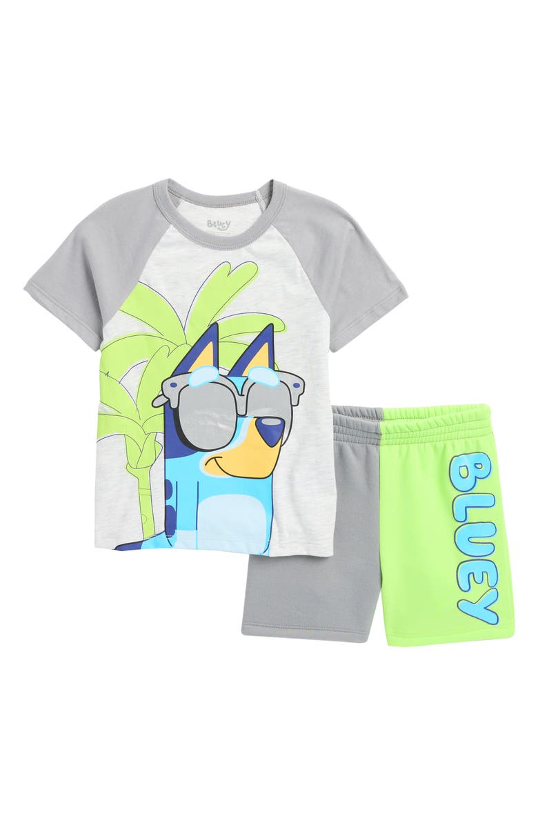 Happy Threads Kids' Bluey T-Shirt & Shorts Set, Main, color,