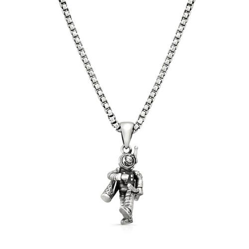 Room101 Golf Naut Pendant In Silver