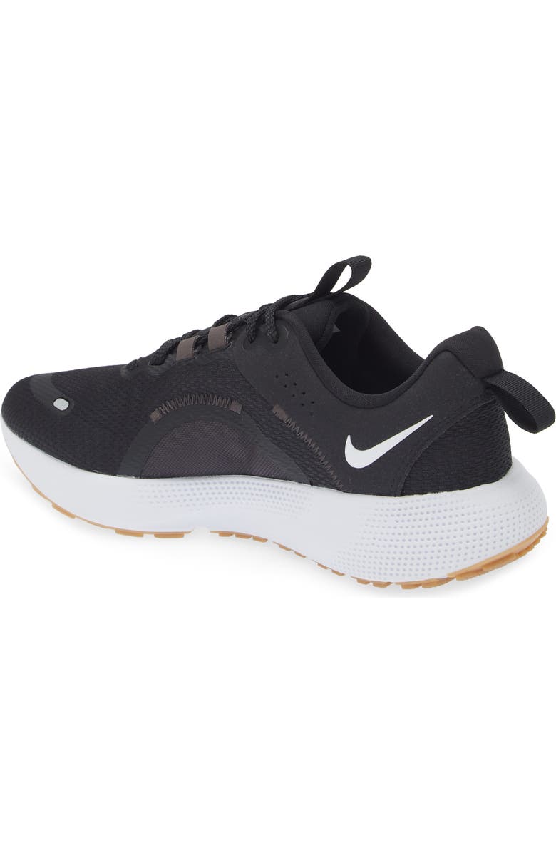 Nike React Escape Run 2 Running Shoe, Alternate, color, Black/ White/ Smoke Grey
