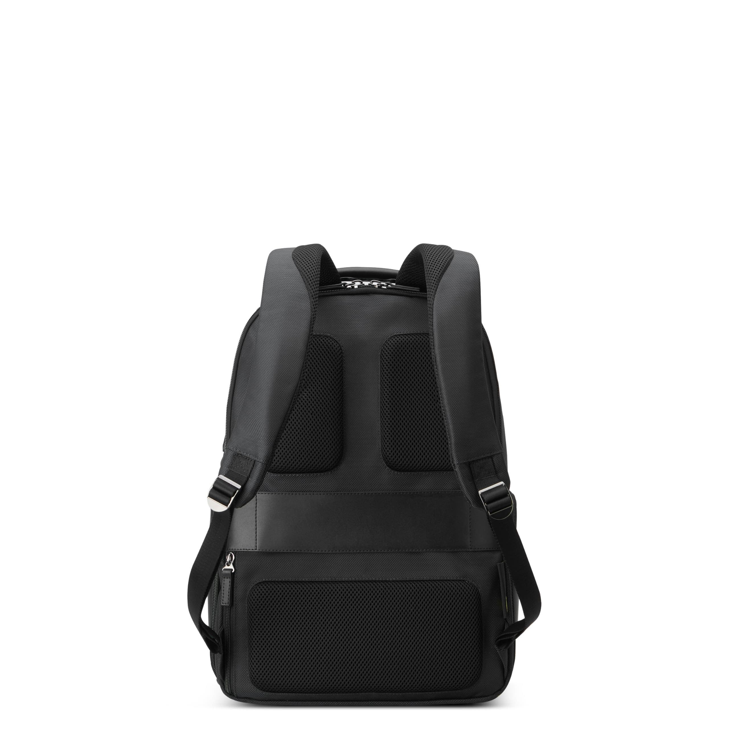 Delsey Paris Wagram Laptop Travel Backpack with 15.6" Laptop Sleeve, Alternate, color, Black