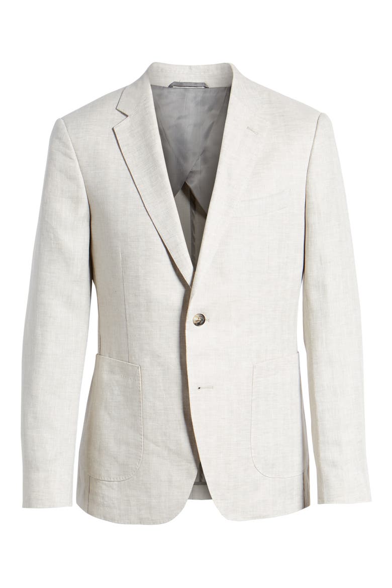 Alfredton Place Linen Blazer, Alternate, color, NATURAL