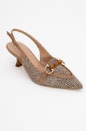 Prologue Shoes Osca Pointed Toe Buckled Slingback Pump