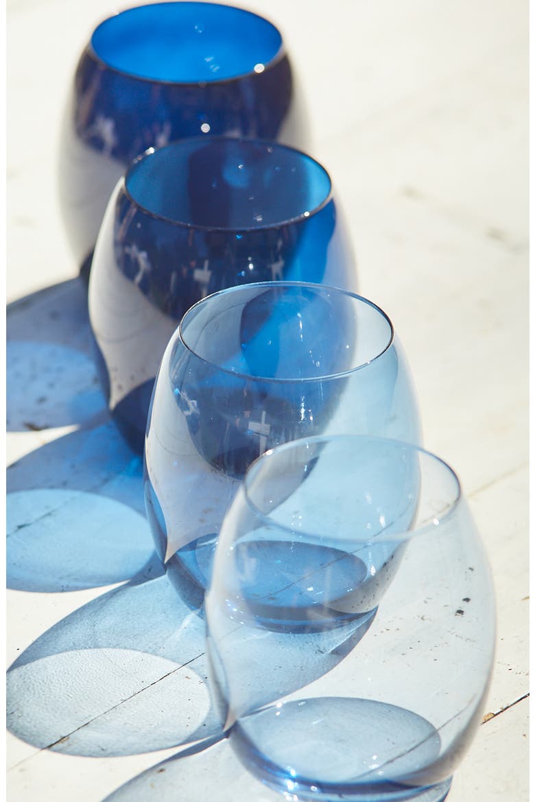 Les Nuages Blue Tumblers Set of 4 - Blue, Alternate, color, BLUE