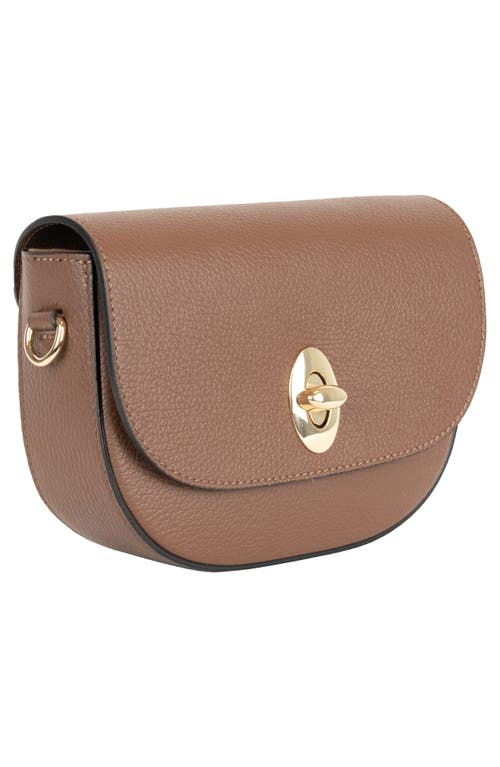 Persaman New York Leather Crossbody Bag In Brown