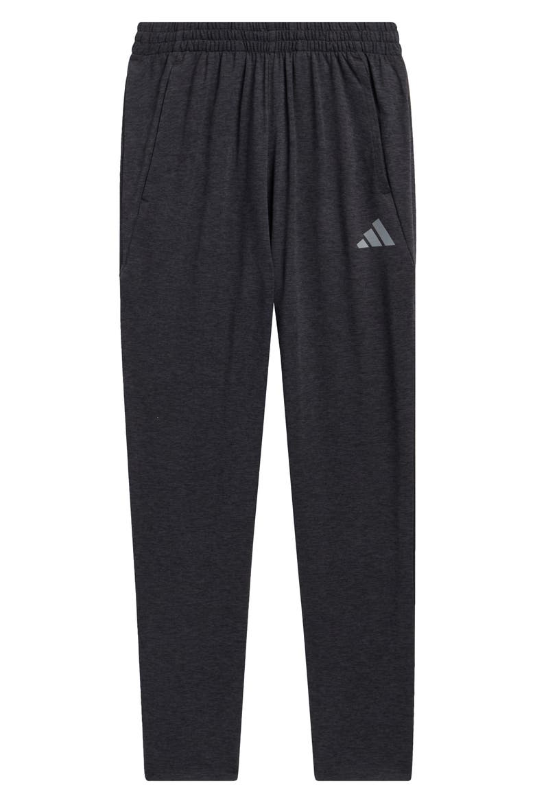 Kids' Basic Taper Leg Pants, Main, color, BLACK W/ GREY MELANGE