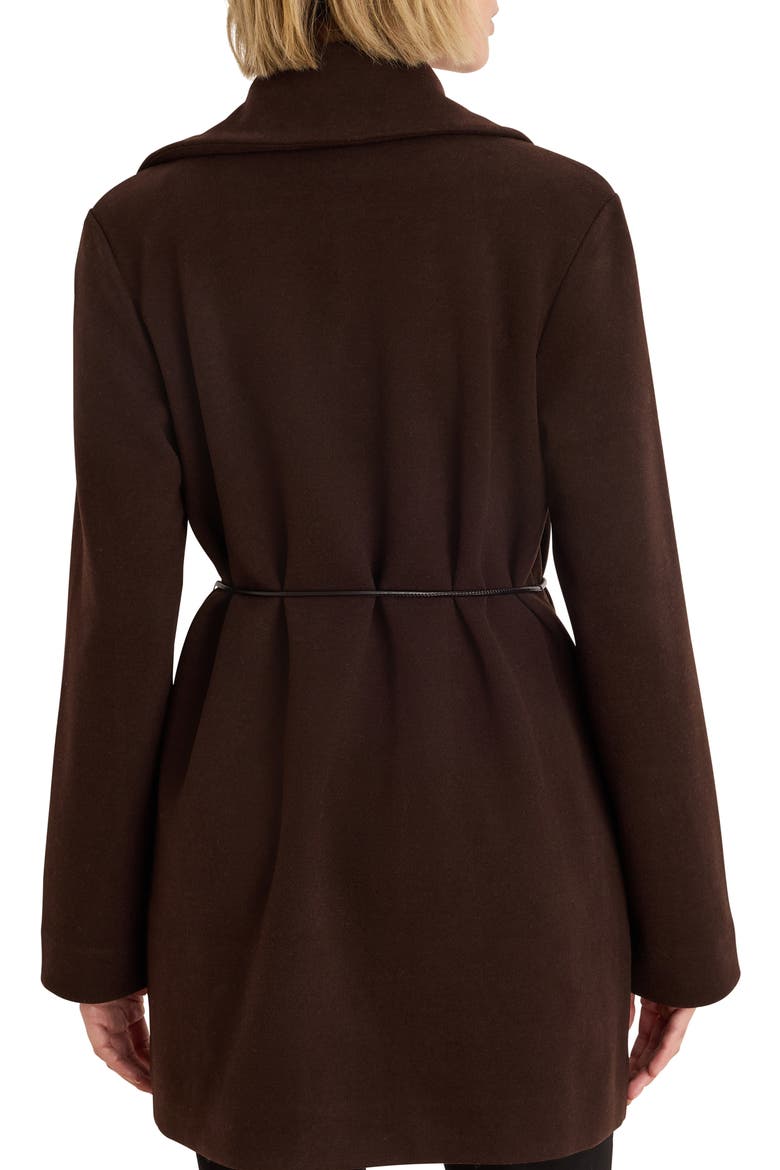 Knit Twill Wrap Jacket, Alternate, color, JAVA