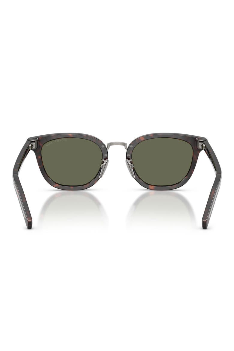 52mm Polarized Cat Eye Sunglasses, Alternate, color, ROOT HAVANA / GREEN POLAR