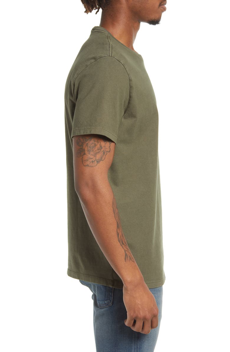 HIROSHI KATO The Stamp Crewneck T-Shirt, Alternate, color, 