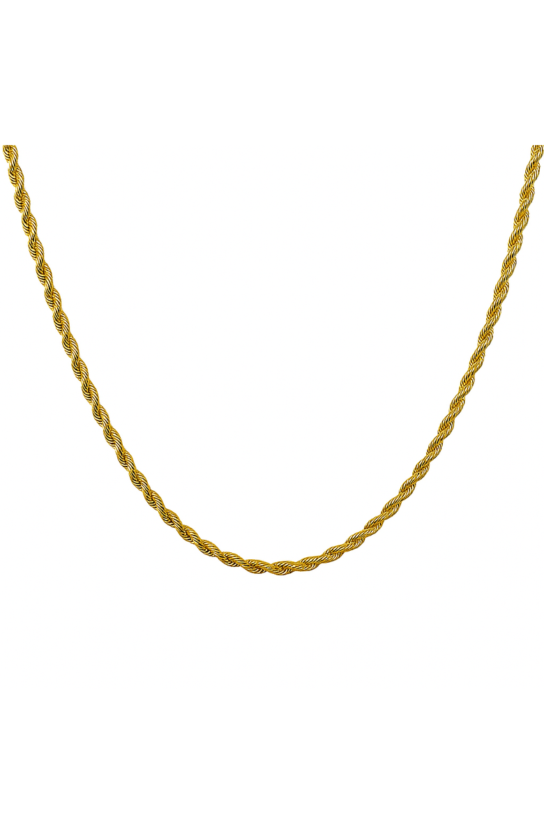 Ancona Jewelry 14K Yellow Gold Rope Chain Necklace 2.5mm, Main, color, Yellow