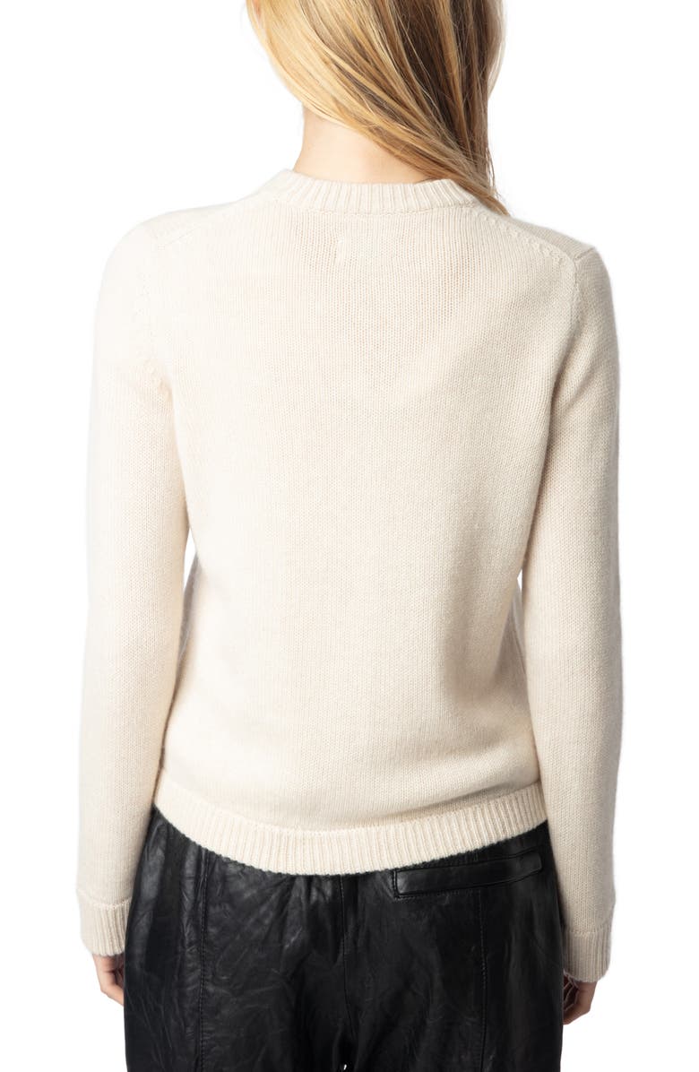 Zadig & Voltaire Marcya Bijoux Cashmere Cardigan, Alternate, color, 