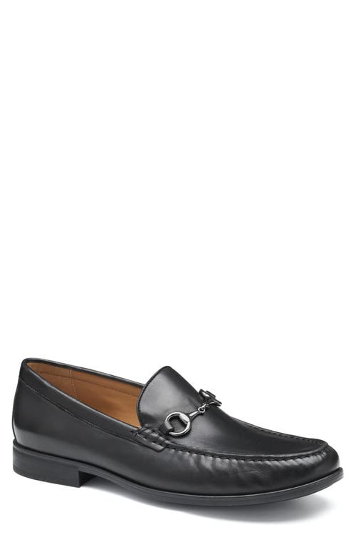 Johnston & Murphy Harrison Bit Loafer In Black Glove Leather