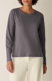 Eileen Fisher Organic Cotton Long Sleeve T-Shirt