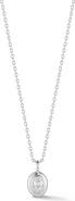 GLAZE JEWELRY Bezel Set Oval Cut Cubic Zirconia Pendant Necklace