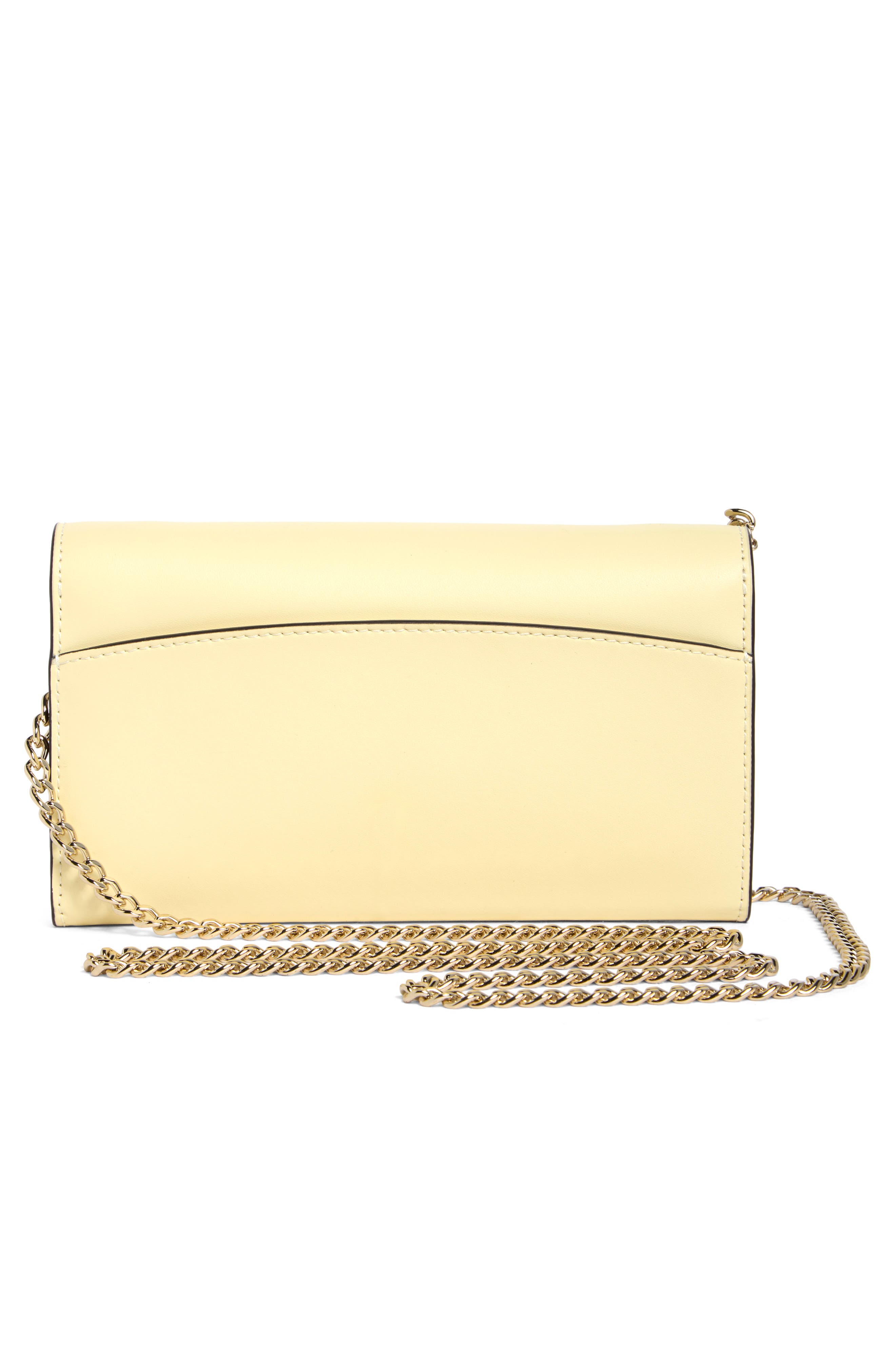 gemma wallet on a chain shoulder bag, Alternate, color, LEMON FONDANT