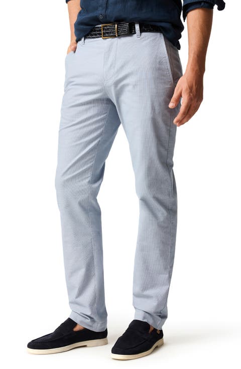 Gunn Flat Front Stretch Cotton Suit Pants (Regular & Big)