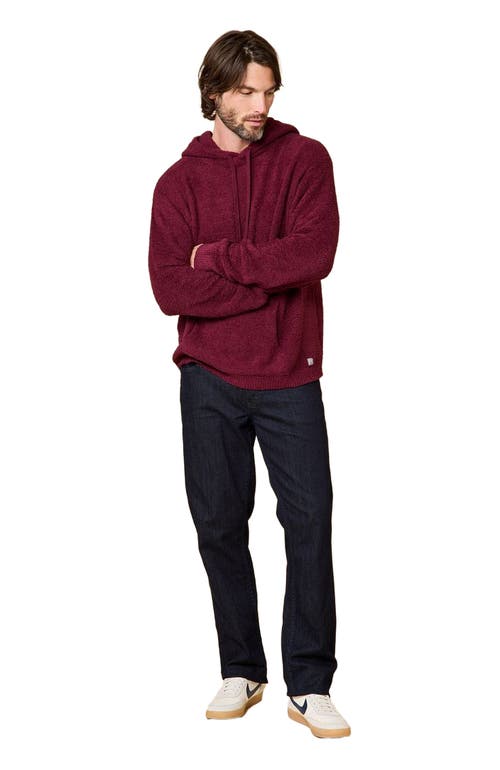 Softies Marshmallow Hooded Sweatshirt In Burgundy