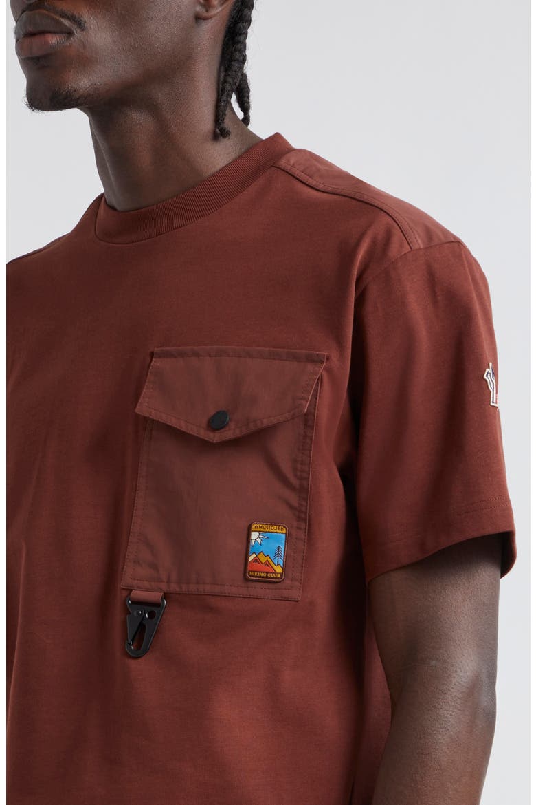 Utility Pocket Heavy Cotton Jersey T-Shirt, Alternate, color, HOT CHOCOLATE