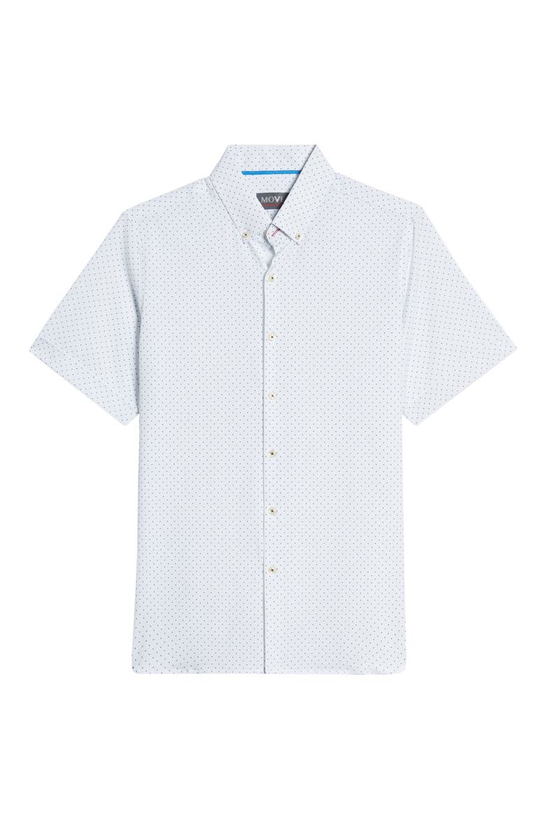 Short Sleeve Button-Down Shirt, Alternate, color, WHITE