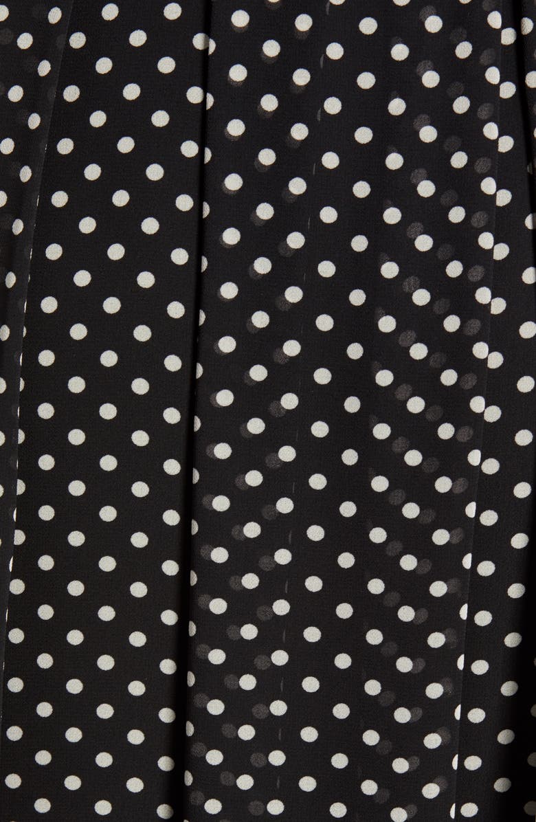 Anne Klein Dot Box Pleat Skirt, Alternate, color,