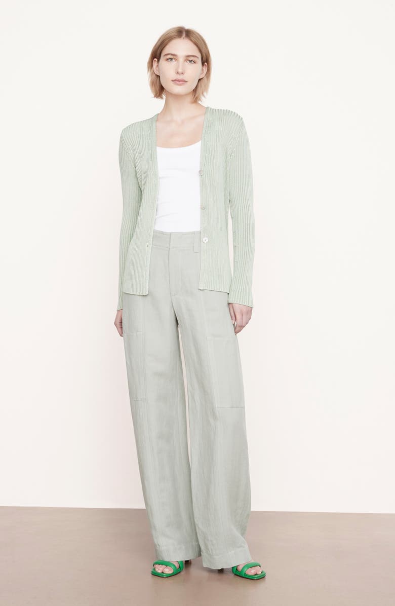 Vince Rib Cardigan, Alternate, color, 