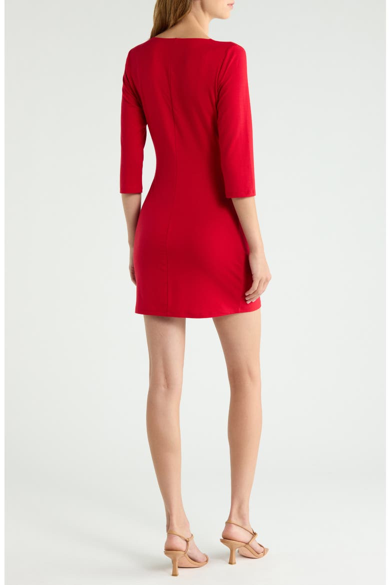 Mel Knit Minidress, Alternate, color, LIPSTICK