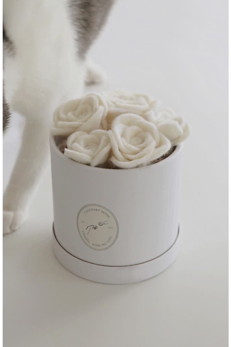 Flora Eterna Cat Toy, Alternate, color, WHITE