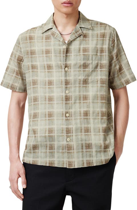Seattle Check Short Sleeve Camp Shirt