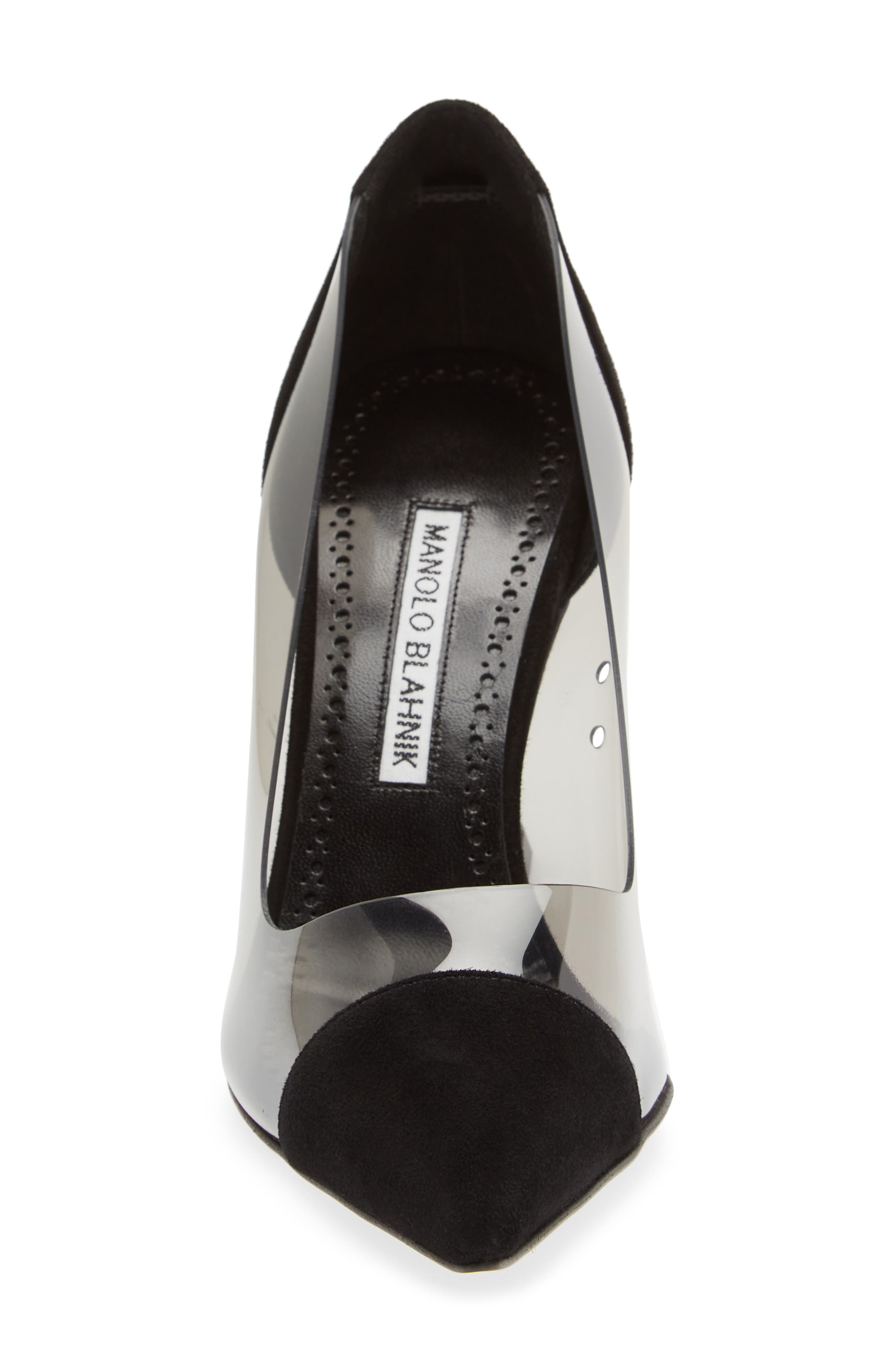 Pacharo Pointed Toe Pump, Alternate, color, BLACK/ DARK GREY