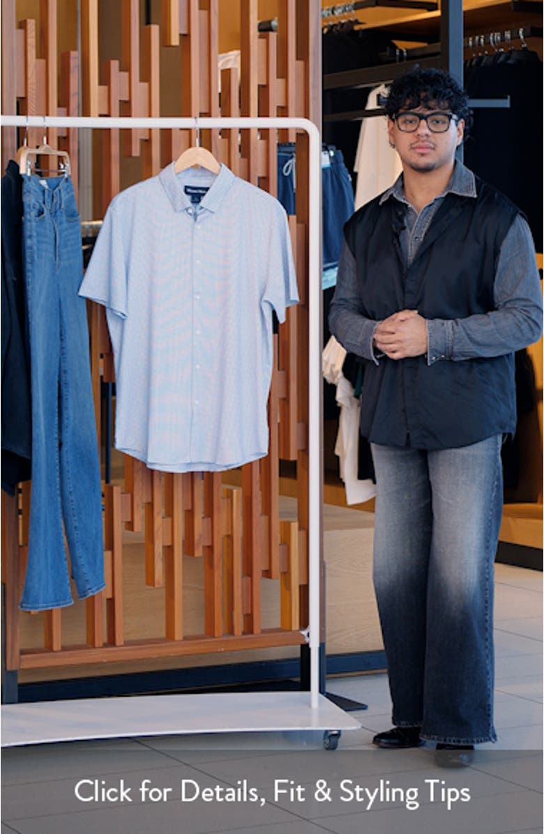 Halyard Dot Short Sleeve Button-Up Shirt, sales video thumbnail