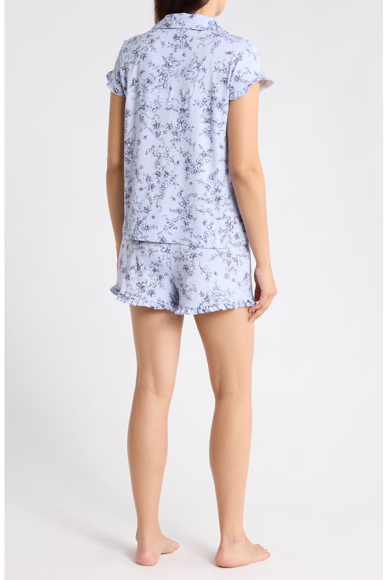 Jersey Short Pajamas, Alternate, color, PERI TOILE