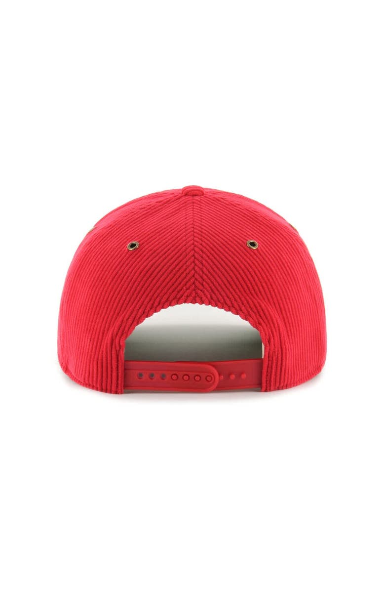 '47 Men's '47 Red Los Angeles Angels Laurus Corduroy Hitch Snapback Hat, Alternate, color, Red