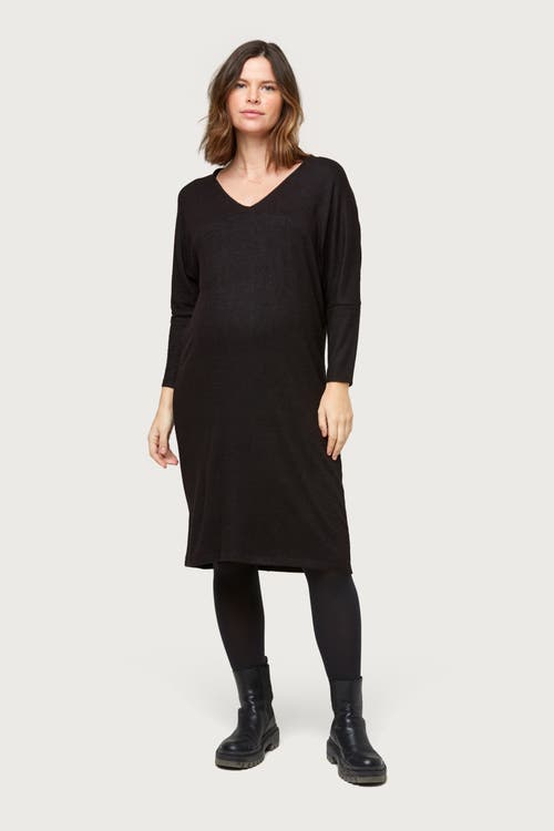 Nom Maternity Quinn Maternity Dress In Black