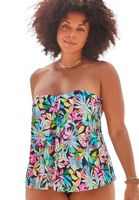Flyaway Bandeau Tankini Top