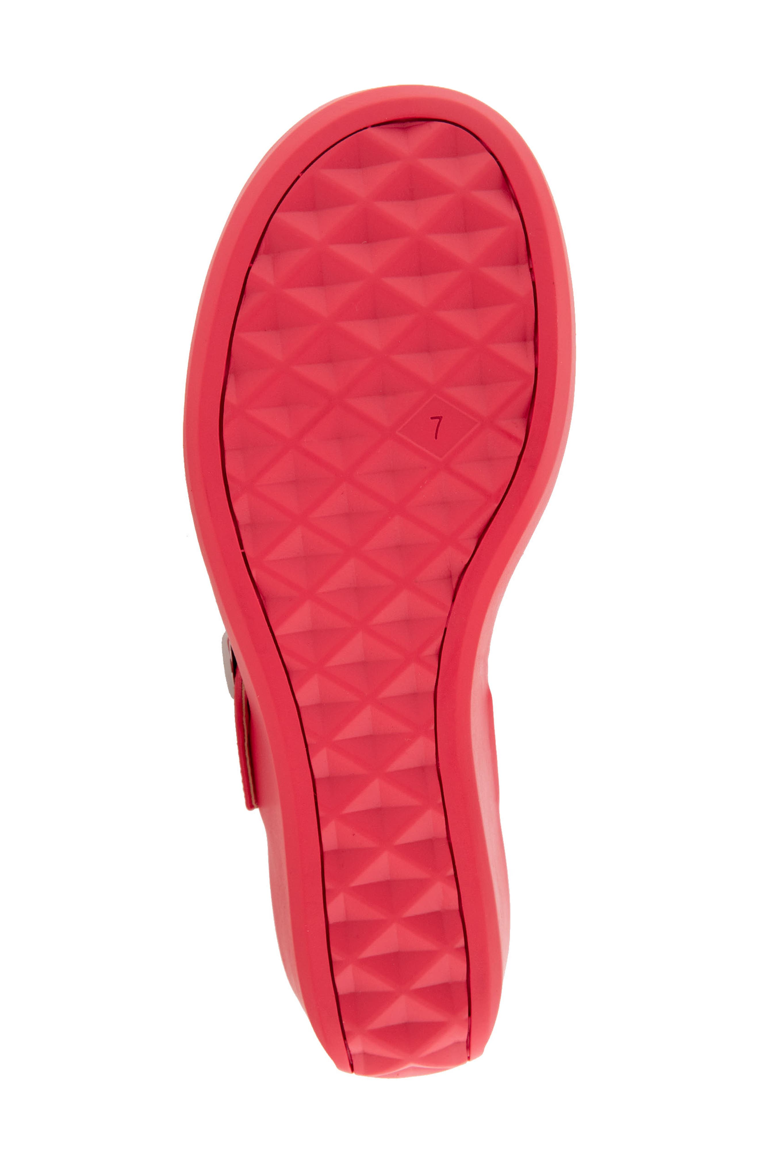 Aerosoles Izola Wedge Sandal, Alternate, color, Coral Faux Leather