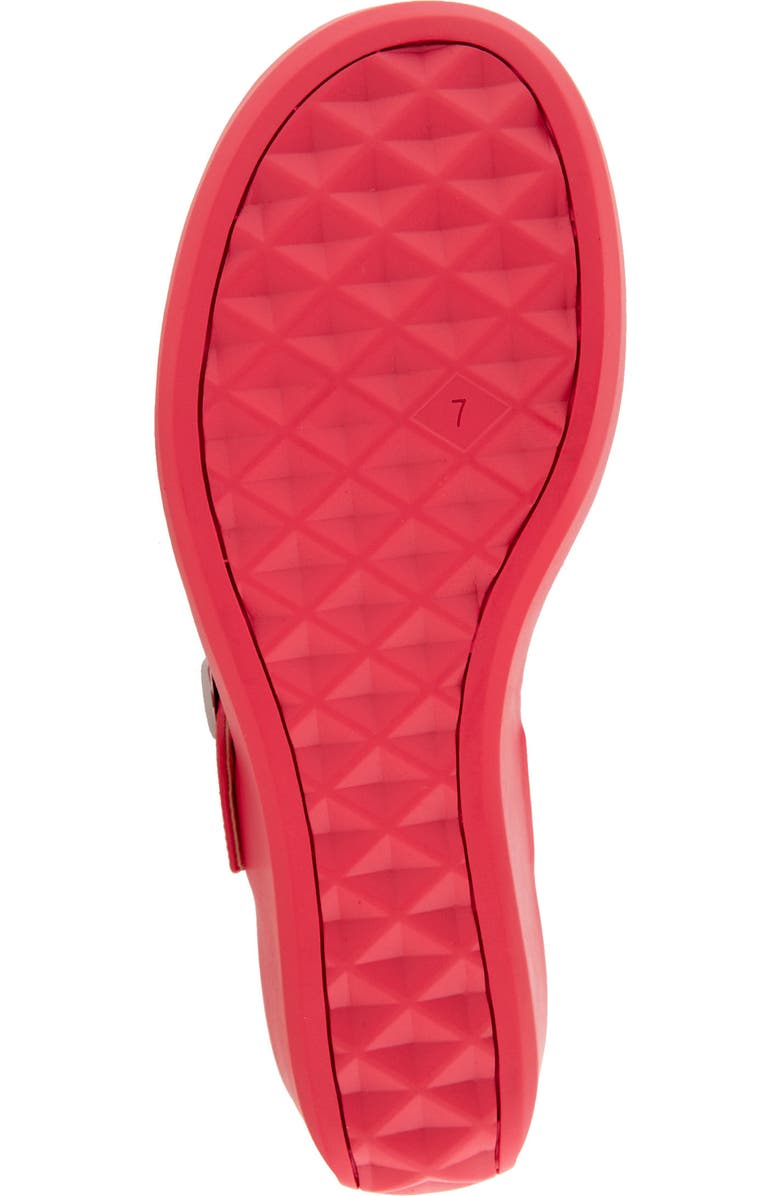 Aerosoles Izola Wedge Sandal, Alternate, color, Coral Faux Leather